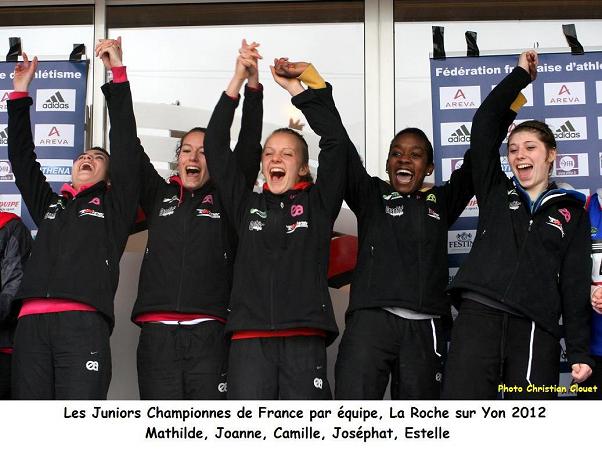 Equipe Juniors Championnes de France 2012